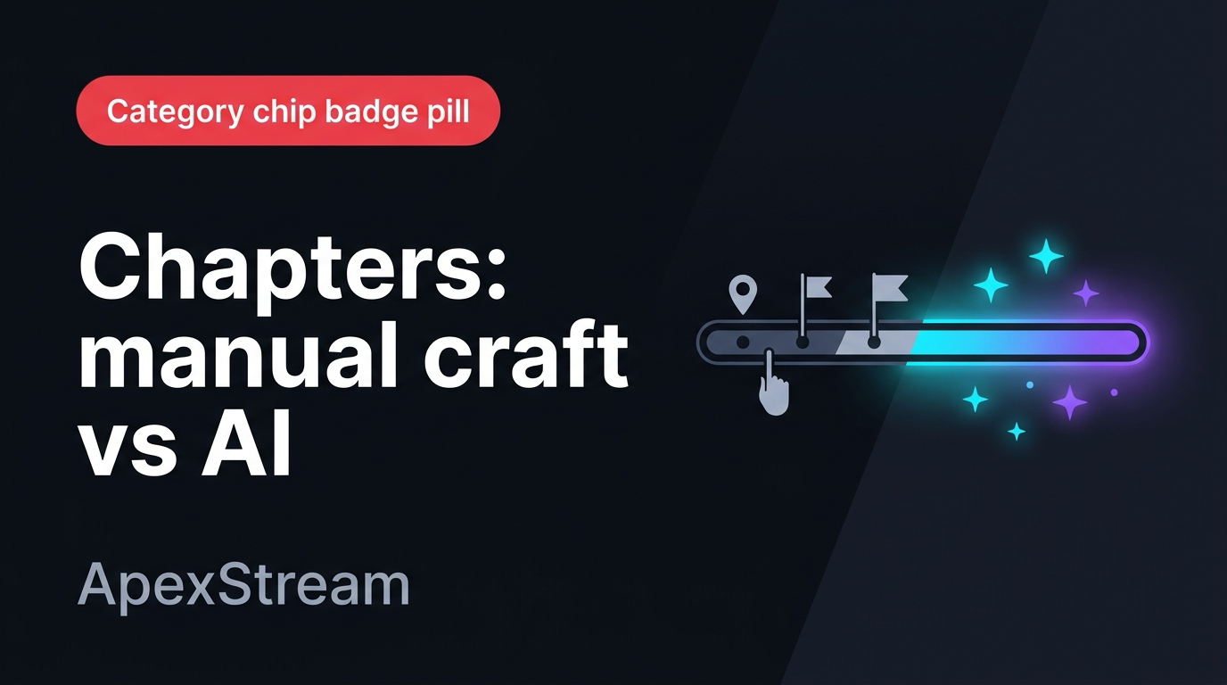 Chapters: manual craft vs. AI drafts