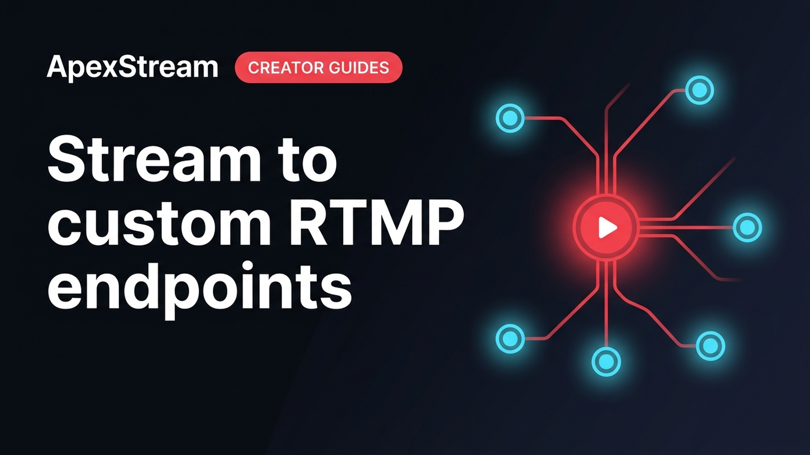 Custom RTMP destinations: streaming to the long tail