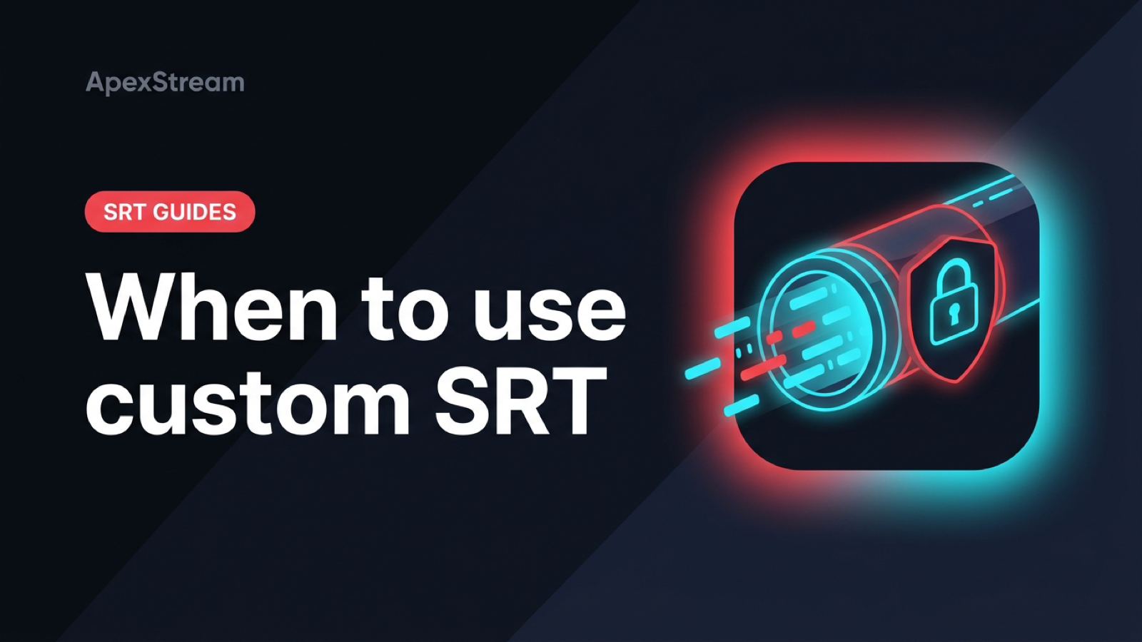Custom SRT destinations: when you actually need one