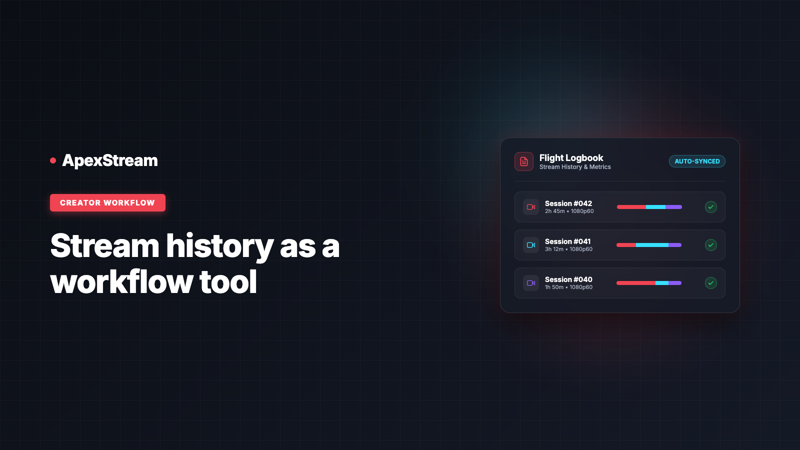 Flight Log: Your Stream History as a Workflow Tool