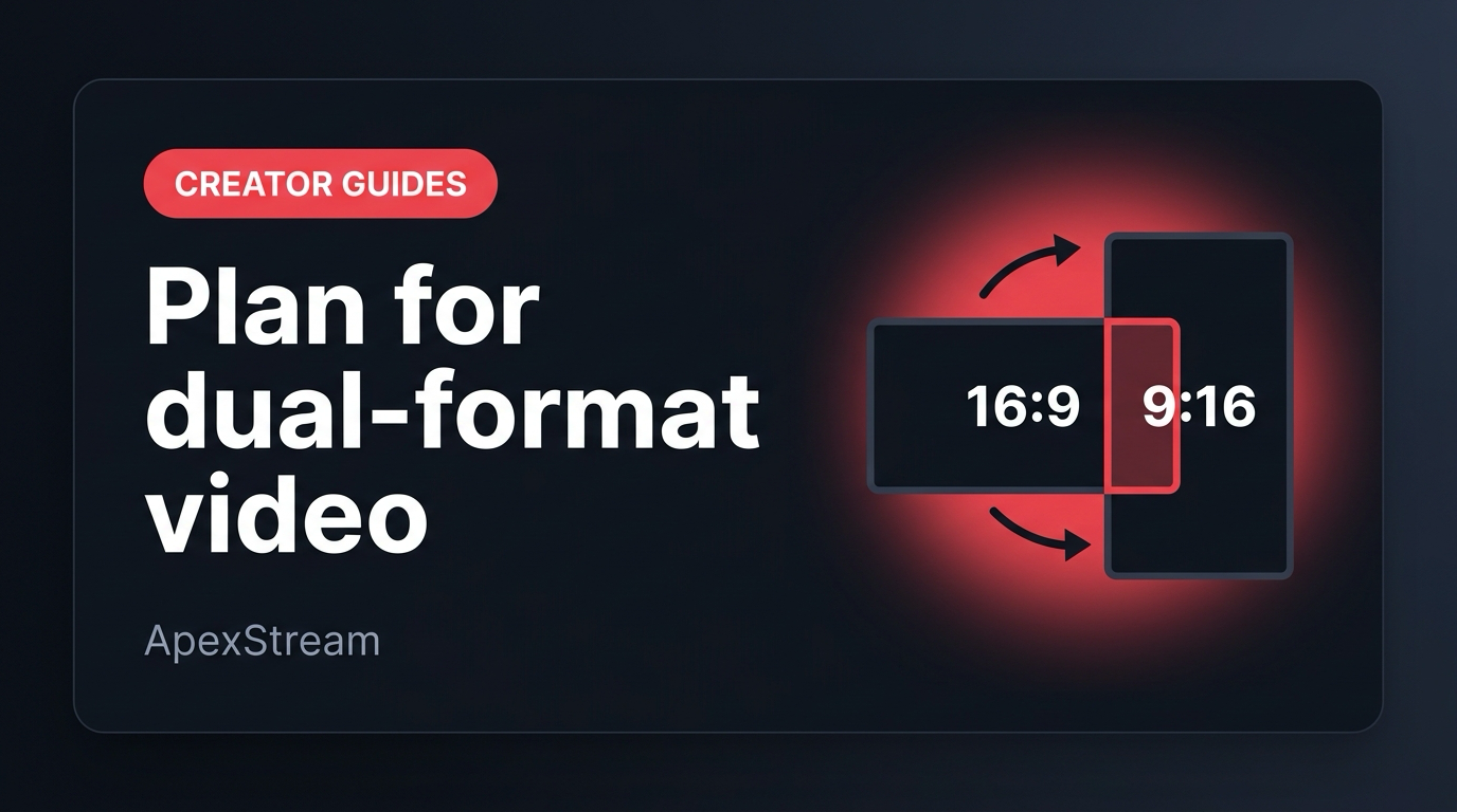Landscape now, vertical later: planning for dual-format