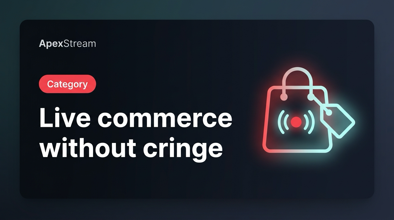 Live Commerce without the cringe