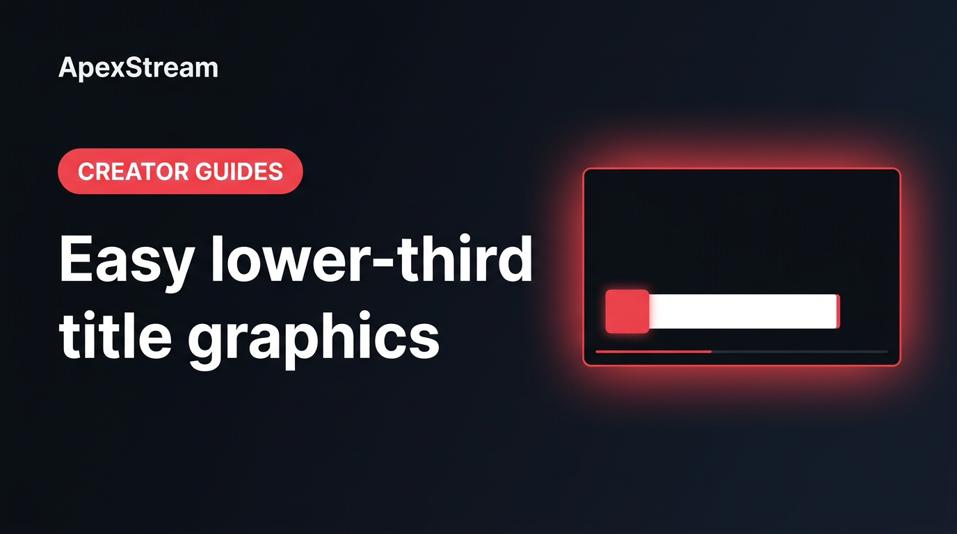 Lower-thirds without a graphics department