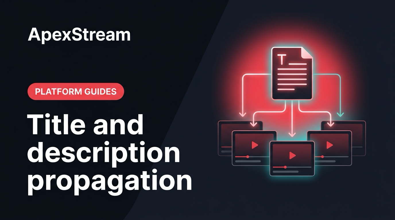 Titles and descriptions: what actually propagates to each platform