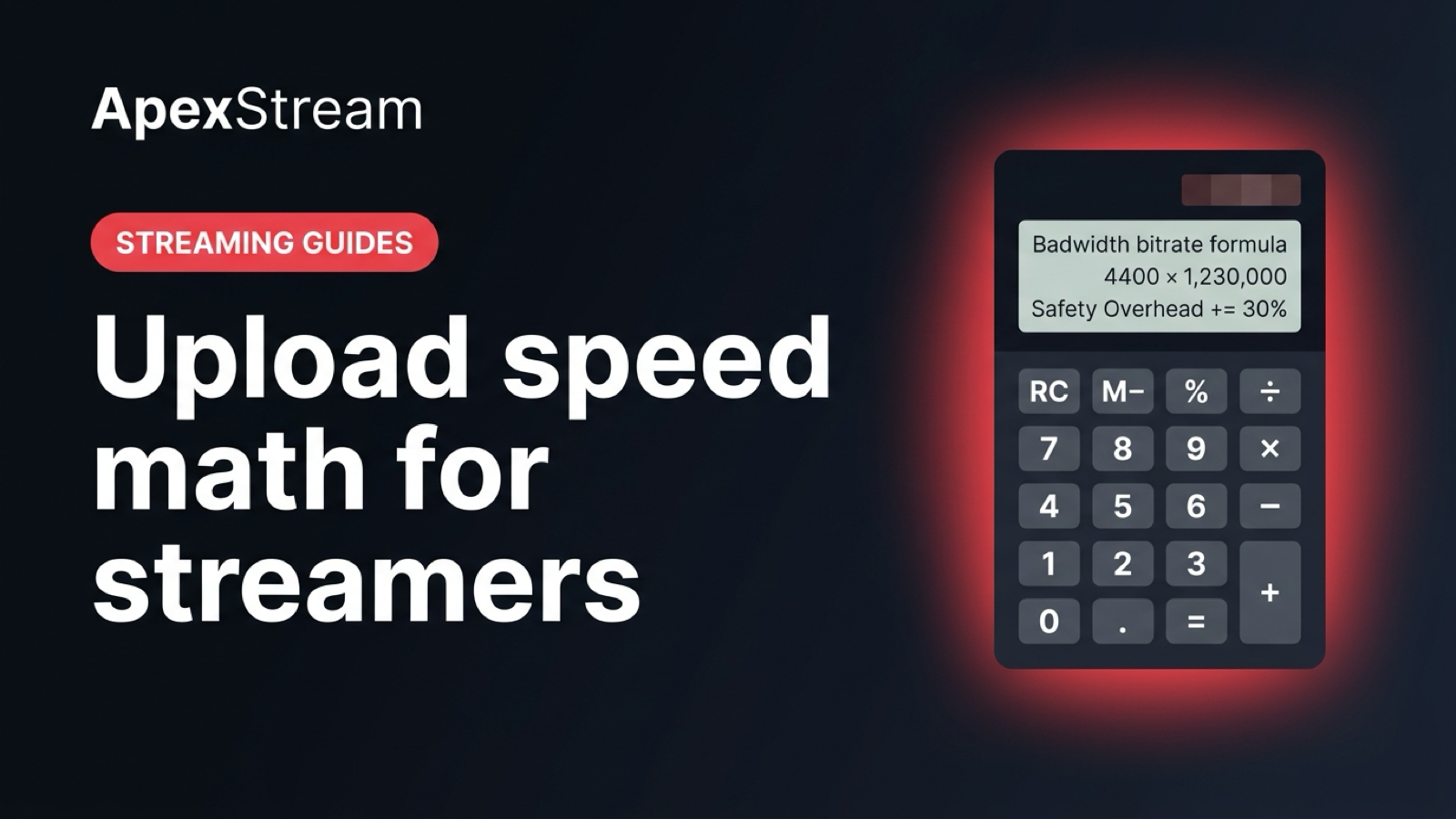 The upload-speed math every streamer should do once