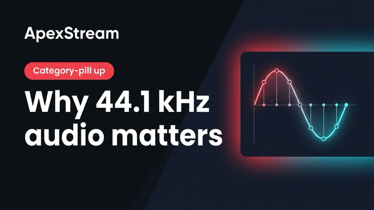 The Facebook audio rule: why 44.1 kHz exists in our relay