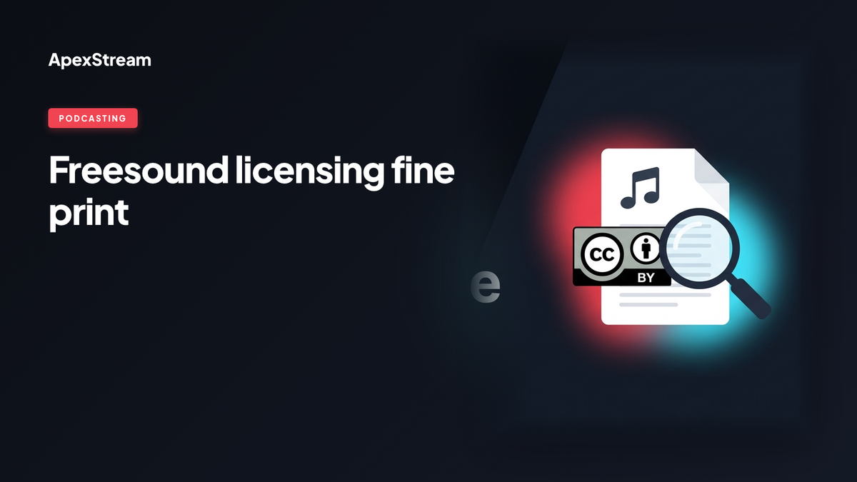 Freesound licensing: the fine print every podcaster should read