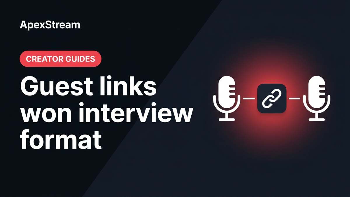 The guest link won the interview format