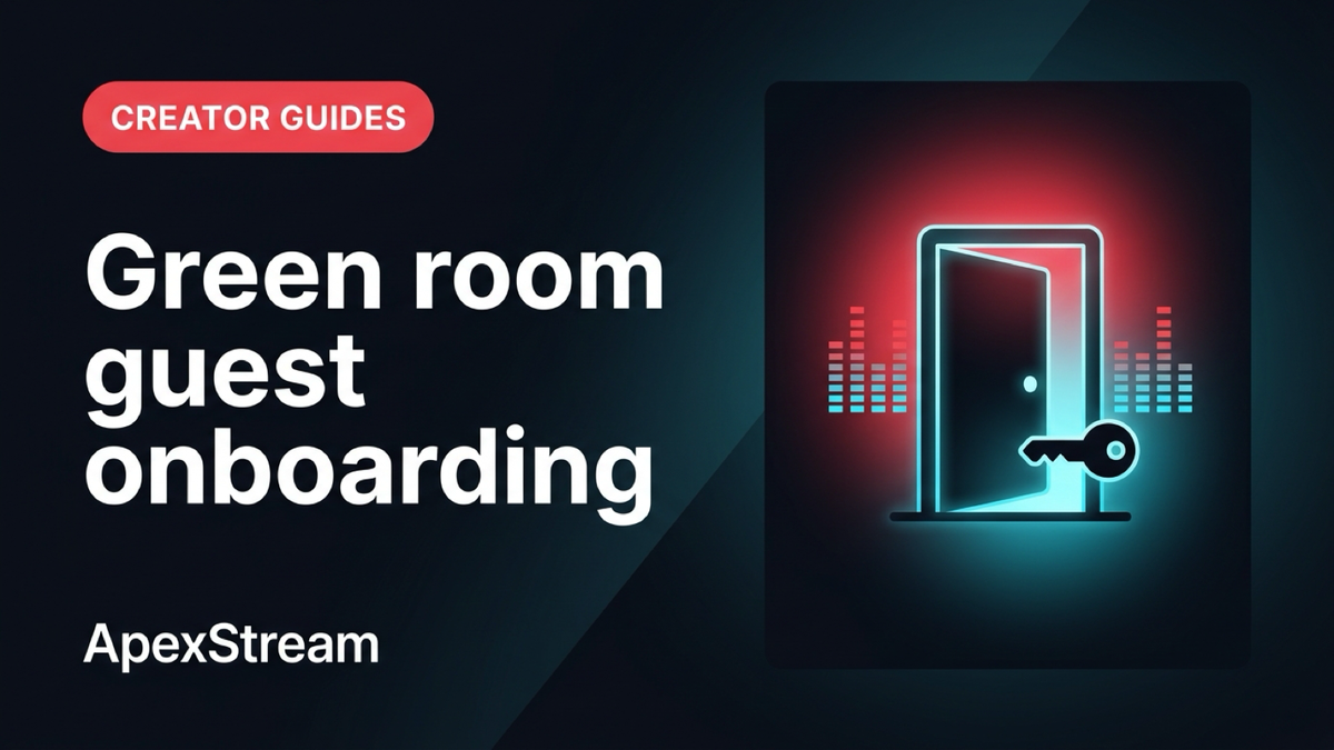 Guests done right: green room, pre-flight, and the 24-hour link