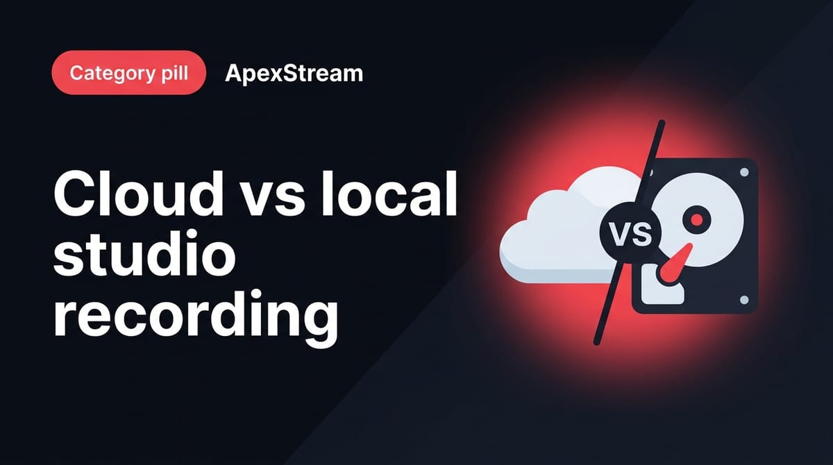 Recording in Web Studio: cloud vs. local, and who gets which