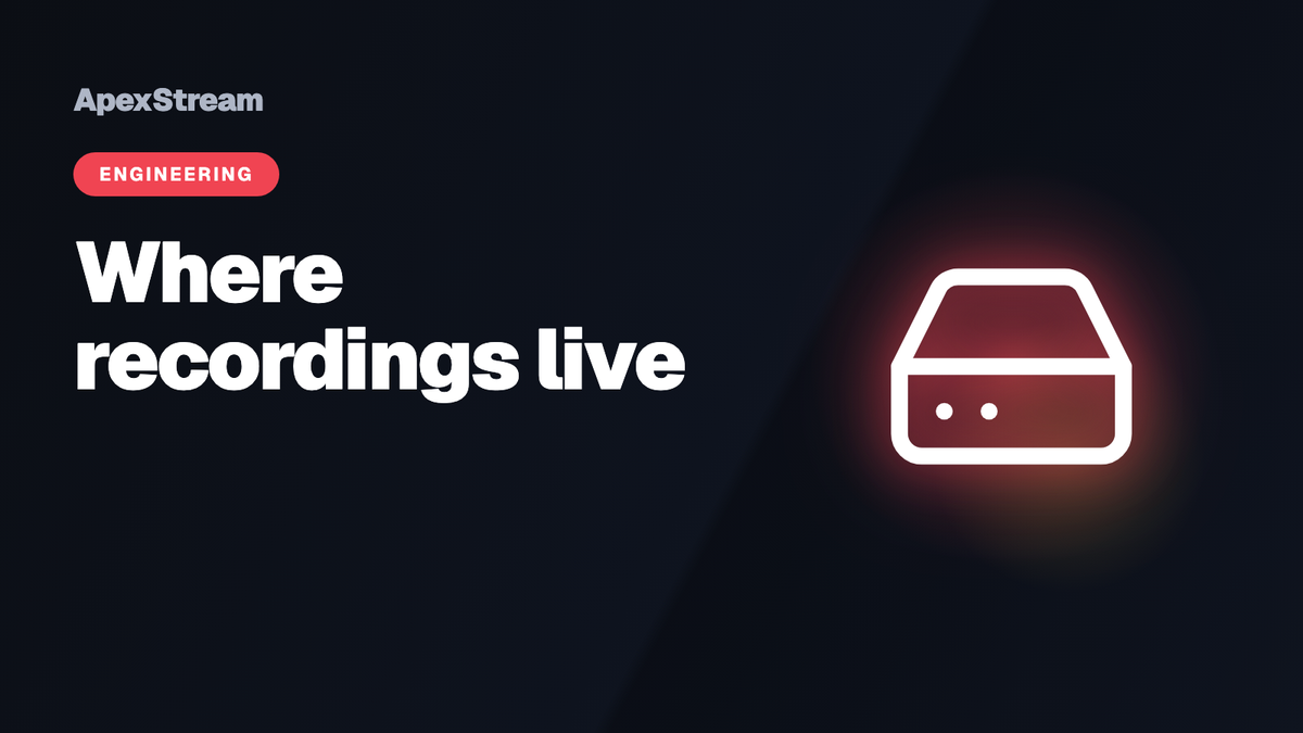 Where your recordings live, and for how long