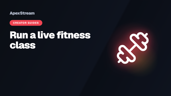 How fitness instructors run a paid live class from a laptop