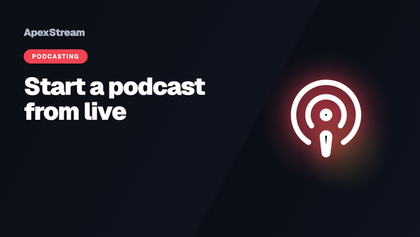 How to start a podcast when your show is already live