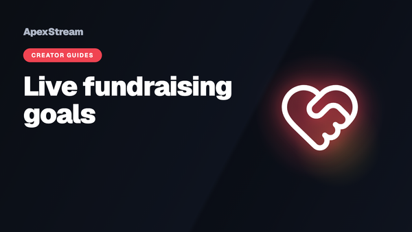 Nonprofit fundraising live: putting a goal on the screen