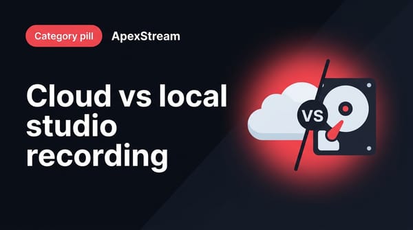 Recording in Web Studio: cloud vs. local, and who gets which