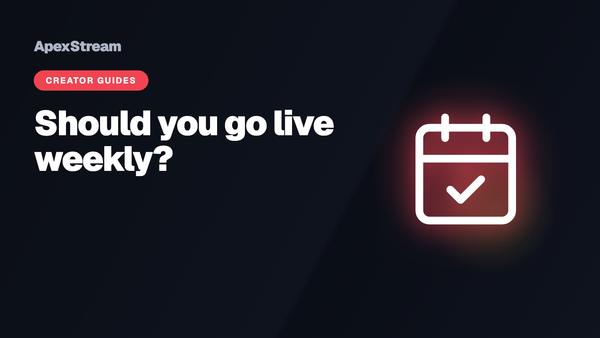 Should you go live weekly? The consistency case for creators