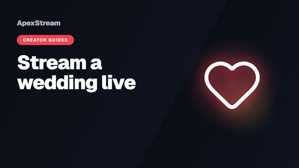 Streaming a wedding for the guests who couldn't fly in