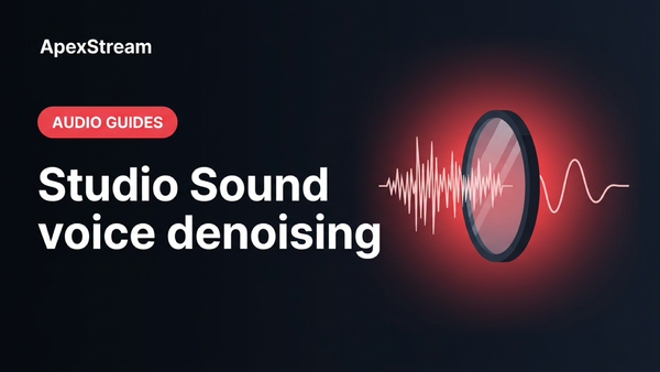Studio Sound: what one click does to a voice