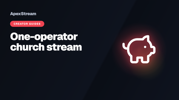The small-church stream that costs less than one camera operator