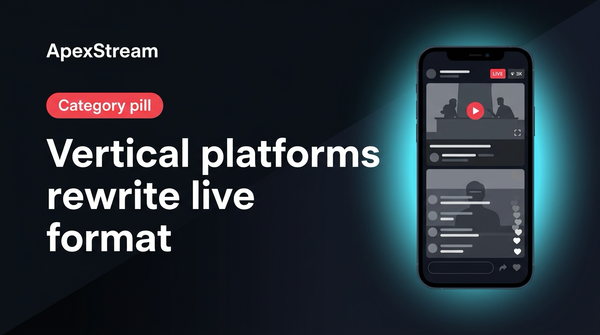 Vertical-first platforms are rewriting live formats
