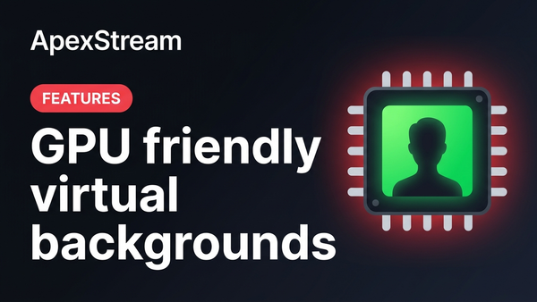 Virtual backgrounds that don't eat your GPU