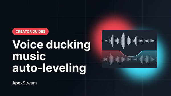 Voice ducking: music that knows when to get out of the way