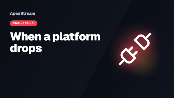 What happens when one of your platforms drops mid-stream